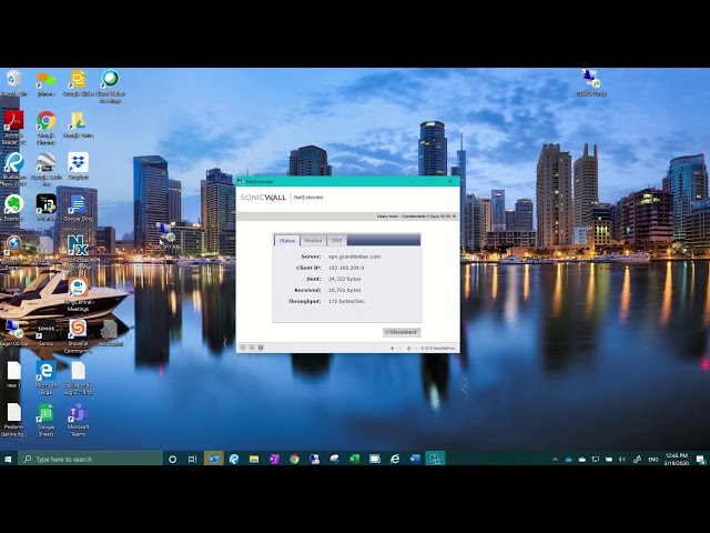 How to download and Connect BGV NetExtender and TSW