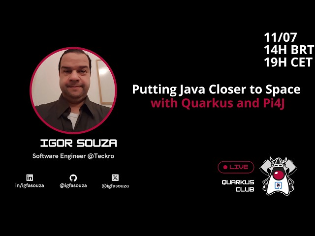 Putting Java Closer to Space with Quarkus and Pi4J