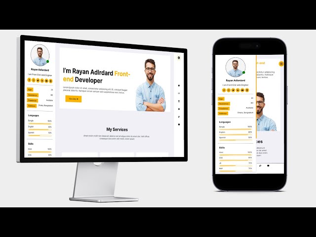 🚀 Create a Stunning Portfolio Website with HTML, CSS, and JavaScript | Step-by-Step Tutorial