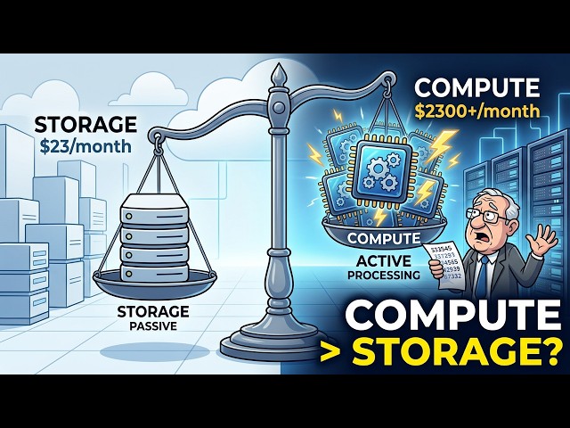 💰 Why Cloud Compute Costs More Than Storage? ⚙️