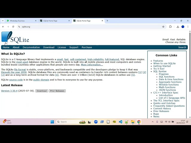 Cara install SQLite3 (dan .DLL file) pada Windows 11