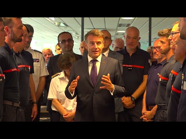 To all the forces fighting tirelessly against the fires in Gironde and across the country.