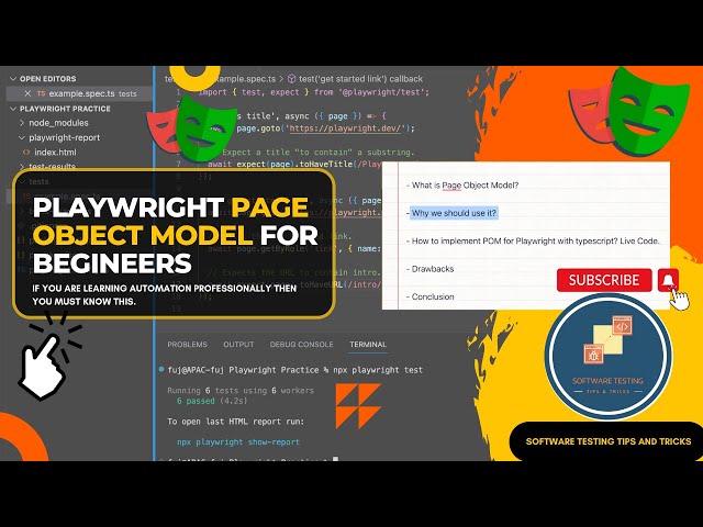 Playwright tutorials for beginners- Page Object Model using Playwright and Typescript - Step by Step