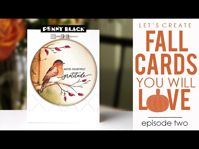 Easy & Elegant Fall Card 🐦 | Let's Create Fun Fall Cards