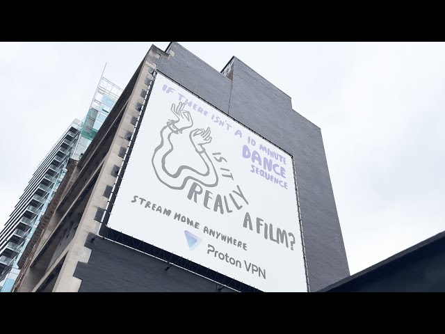 A view into Proton VPN's first outdoor ad campaign