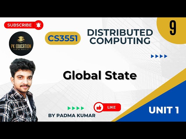 1.9 Global State of Distributed System | Distributed Computing | CS3551 | Anna university R2021