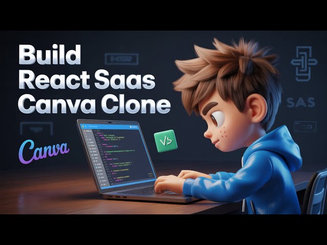 Build a React $100/Month SaaS: Canva Clone Text to Image Editor Using jsPDF & Html2Canvas in Browser