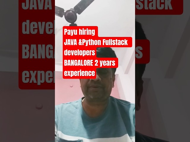 PayU Hiring Software Engineer 🚀 Java Python | Bangalore | Fintech Jobs