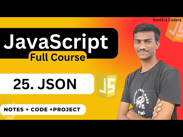 JSON in JavaScript 🔥 Learn JSON Easily | Beginner to Pro | JavaScript Full Course