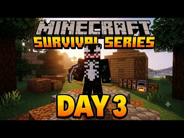 I Built My First House in Minecraft Survival! 🏠🔥
