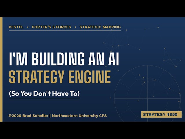 Why Your PESTEL, Porter's 5 Forces & Strategic Mapping Are Useless: Building an AI Strategy Engine
