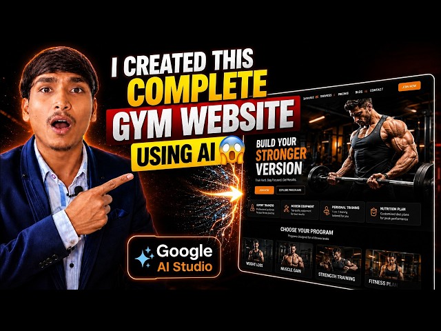I Created This Complete Gym Website Using AI 😱