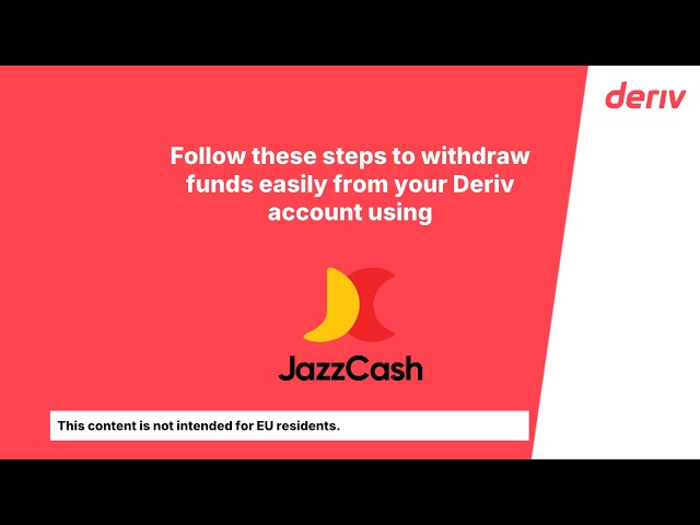 How to withdraw with JazzCash (Non-EU clients)