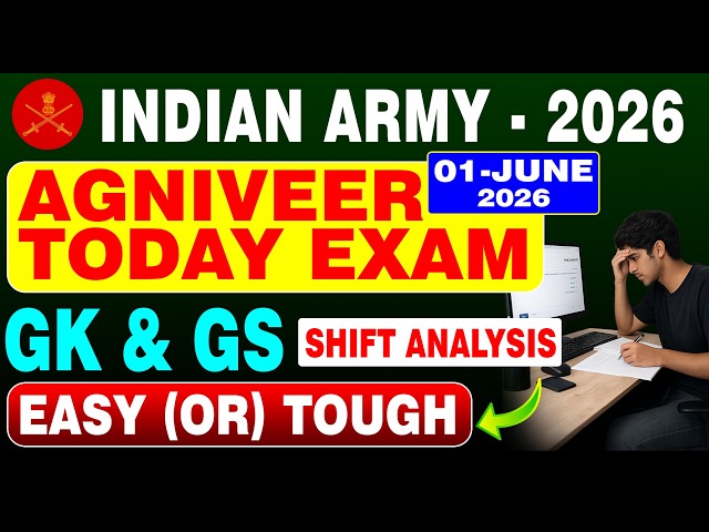 INDIAN ARMY 2026 | Day 1 Shift Analysis | Easy Or Moderate?? | Let's take a look #agnipath