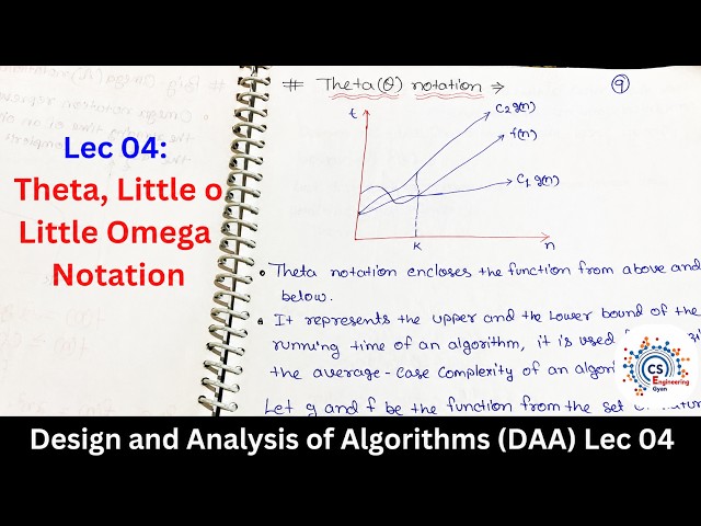 Lec: 04 | Theta (Θ), Little o & Little Omega (ω) Notation | Design and Analysis of Algorithms