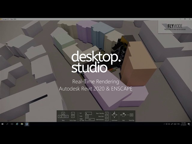 Real-Time Rendering with Autodesk revit 2020 & ENSCAPE @ desktop.studio