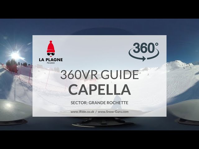 Capella piste | La Plagne | Grande Rochette / Plagne Centre | Full HD360VR