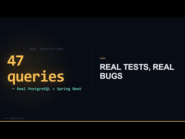 Testcontainers in Spring Boot: Real Tests, Real Infrastructure