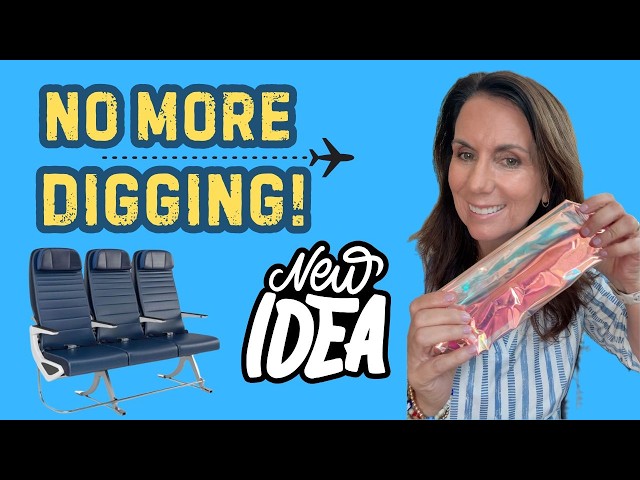 I Finally Solved My Airplane Seat Pocket Problem🎒✈️#packing #longhaulflight #budgettravel