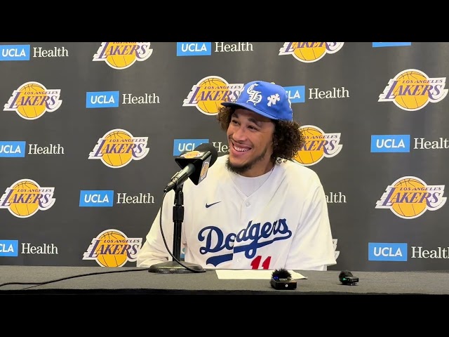 Jaxson Hayes On Making First 3-Pointer As Laker, Dodgers World Series Win