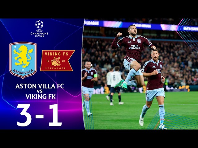 Aston Villa - Viking FK | 3-1 | Highlights | UEFA Champions League 2026/27 | viking aston villa