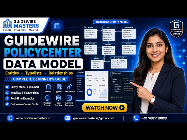 Master Guidewire PolicyCenter Data Model | Guidewire Course in Hyderabad