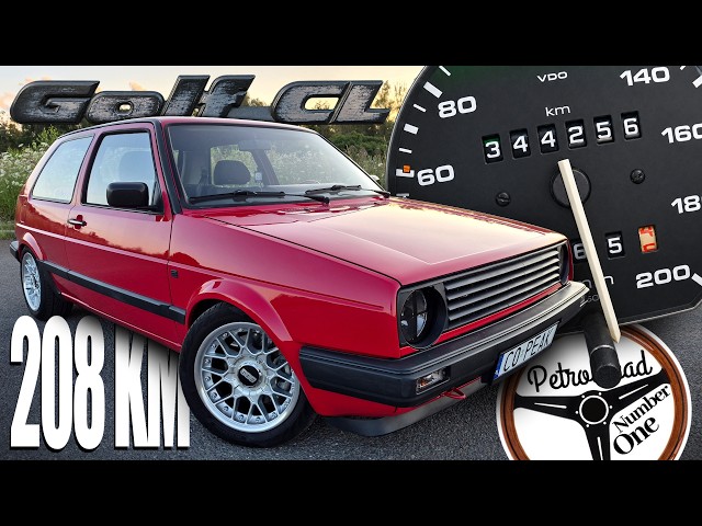 1991 VW Golf II 1.9 TDI (208 HP) | V-MAX, 0-100, 100-200 km/h, Test, AUTOBAHN, Presentation | 4K