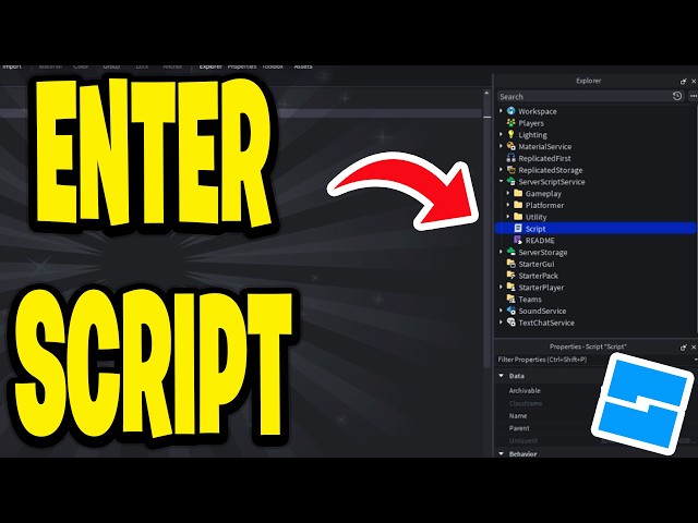 How To Enter Script In Roblox Studio