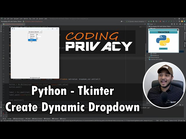 16. Dynamic Dropdown in Tkinter (Python)