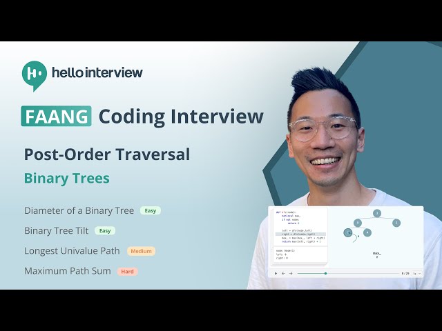 Coding Interview Fundamentals: Post-Order Traversal