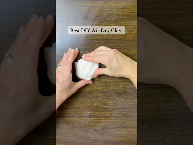 best diy air dry clay recipe | no oven needed | easy homemade clay tutorial