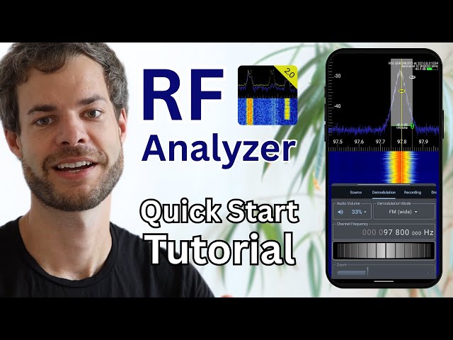RF Analyzer 2.0 - Quick Start Tutorial - Android SDR App