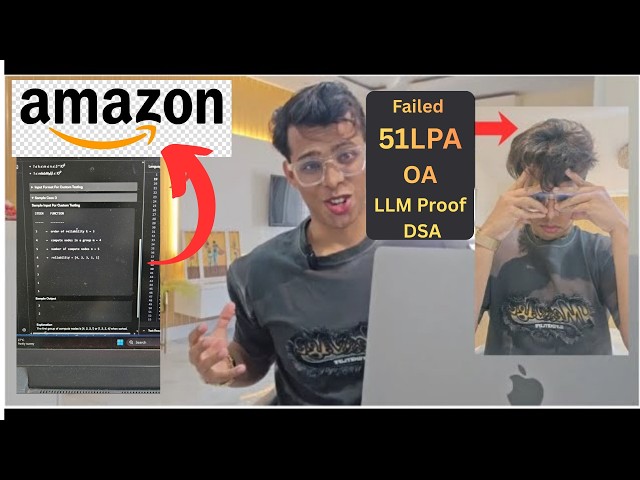 Destroyed by Amazon SDE1 OA(₹51 Lakhs CTC) – LLM-Proof DSA Question | FAANG SDE Solves it