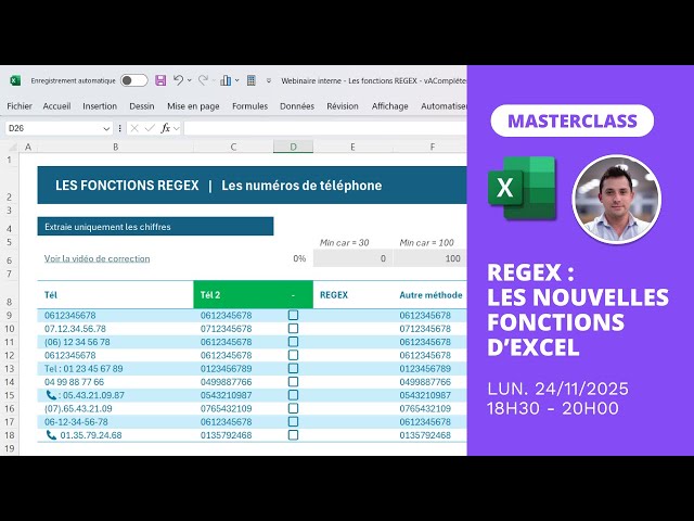 REGEX : les nouvelles fonctions d'Excel