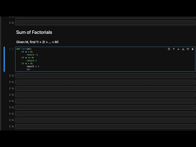 Factorial & Sum of Factorials Explained | Multiple Approaches (Recursion, Iteration)