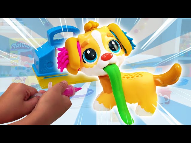 Care & Carry Vet Set Unboxing 🐶 Fun & Easy DIY Play-Doh Arts and Crafts!