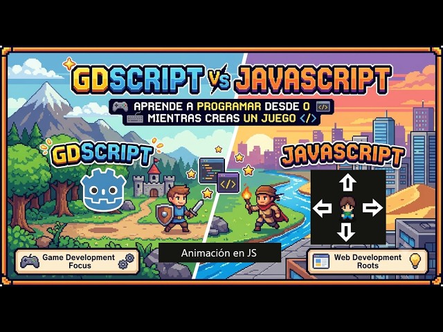4. Aprende a programar desde 0 haciendo juegos: GDscript  GODOT vs Javascript HTML5