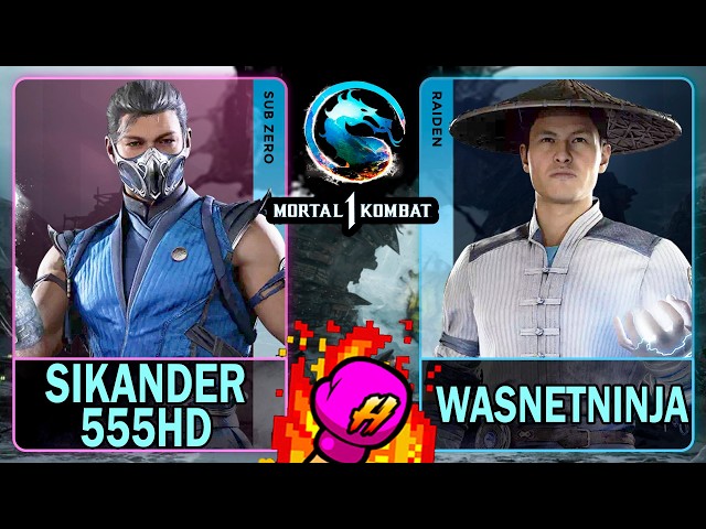MK1 Sikander555HD (SUB-ZERO) VS Wasnetninja (RAIDEN)🥊Mortal Kombat 1🥊4K 60ᶠᵖˢ