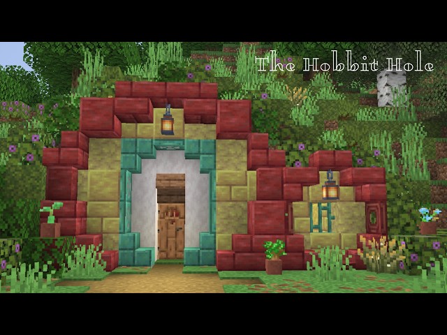I Built the Coziest Hobbit Hole Starter Base in Minecraft