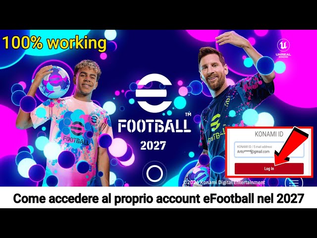 Come accedere all'account eFootball 2027 | Accedi a eFootball Mobile | Registra il tuo ID Konami 