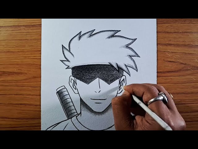 Easy Gojo Drawing | How to Draw Gojo Satoru | step by step | for Beginners 