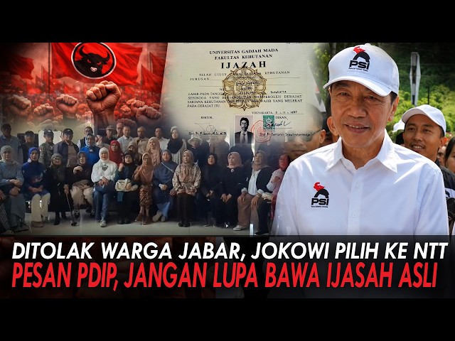 REJECTED BY WEST JAVA RESIDENTS, JOKOWI CHOOSES TO GO TO NTT. PDIP'S MESSAGE: DON'T FORGET TO BRI...