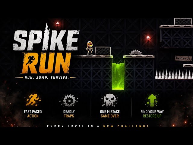 🚀 Excited to share my latest Unity project — Spike Run! 🎮