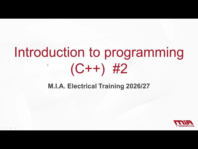 Intro To Programming (C++) Session #2