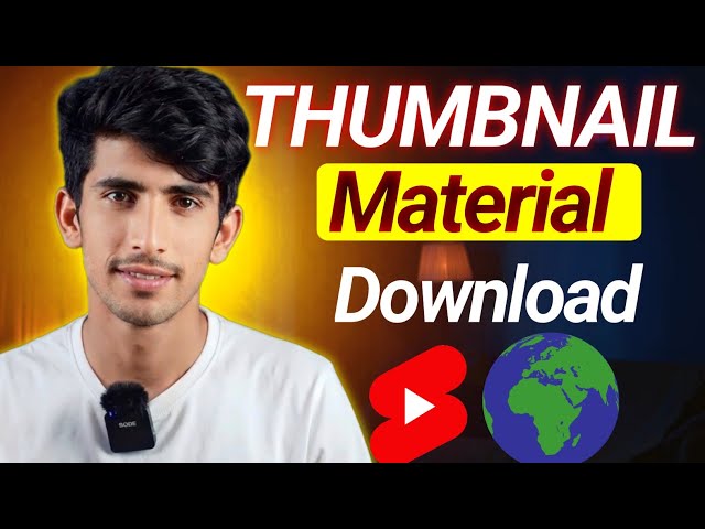 Thumbnail Material pack | How To Download Material | Thumbnail Png pack | Mr tech Shadnam  