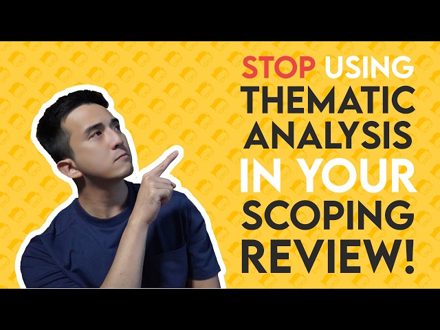 Scoping Review Analysis Methods: Making the Right Decision