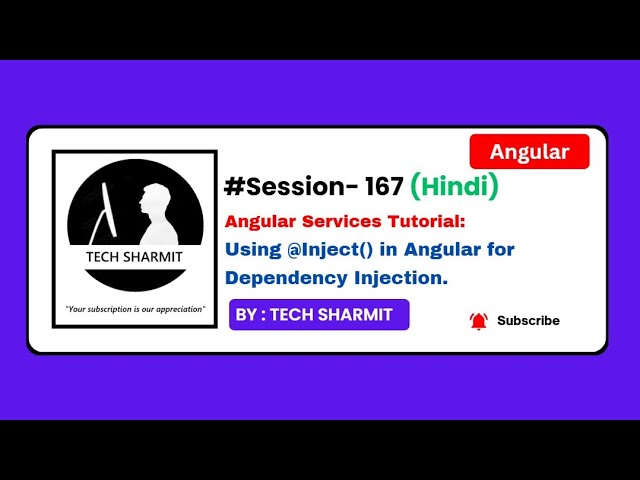 Angular service injection with @Inject Decorator | Angular Tutorial in Hindi (Session-167)