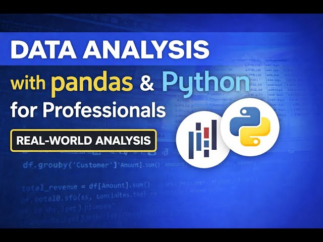 Real world Data Analysis with pandas and python