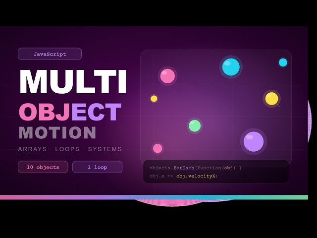 Build a Multi Object Animation System in JavaScript From Scratch | @ScratchStart00