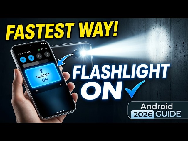 How to Turn On the Flashlight on Android Phone | Easy 2026 Tutorial!